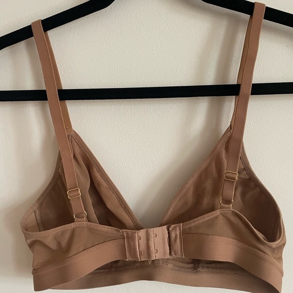 LIVELY Brown Leopard Print No Wire Bralette size 2 - Picture 4 of 10